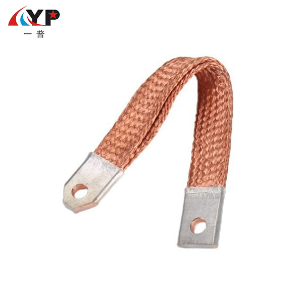 Bare Tembaga Braided Wire Konektor Fleksibel Kanthi Tinned Terminal