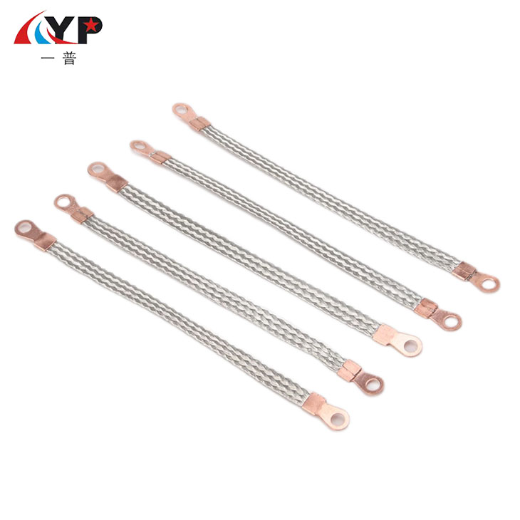 Tembaga Braided Grounding Wire Kanthi Terminal